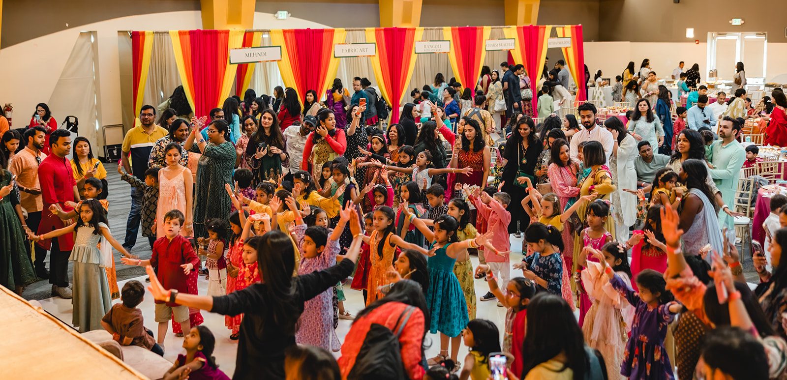 The dance floor at Diwali Play Date 2025 in the Bay Area