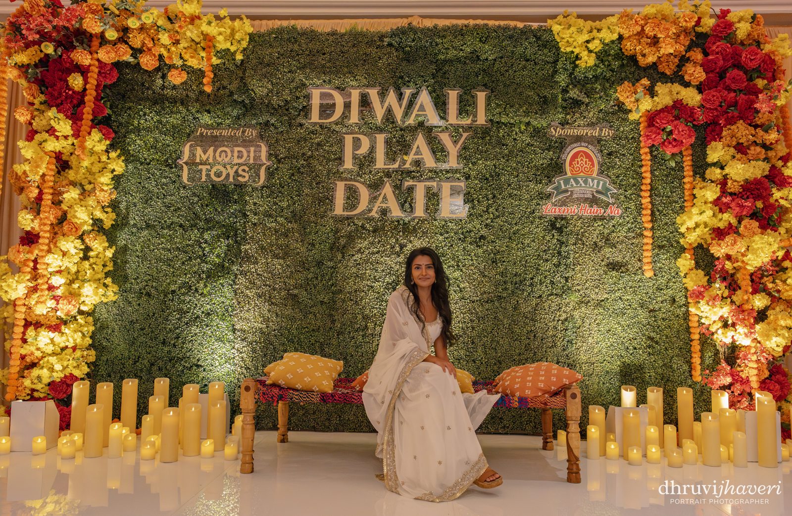 Avani at the Diwali Play Date wall